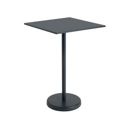 Linear Steel | Café Table | 70 x 70 h: 105 cm / 27.6 x 27.6 h: 41.3" | Bistro tables | Muuto