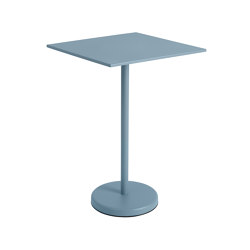 Linear Steel | Café Table | 70 x 70 h: 105 cm / 27.6 x 27.6 h: 41.3" | Mesas de bistro | Muuto
