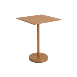 Linear Steel | Café Table | 70 x 70 h: 95 cm / 27.6 x 27.6 h: 37.4" | Tables de bistrot | Muuto