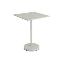 Linear Steel | Café Table | 70 x 70 h: 95 cm / 27.6 x 27.6 h: 37.4" | Bistro tables | Muuto
