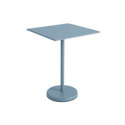 Linear Steel | Café Table | 70 x 70 h: 95 cm / 27.6 x 27.6 h: 37.4" | Tables de bistrot | Muuto