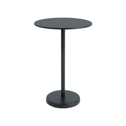 Linear Steel | Café Table | Ø 70 h: 105 cm / 27.6 h: 41.3" | Tavoli bistrò | Muuto