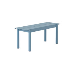 Linear Steel Bench | 110 x 34 cm / 43.3 x 15.4" | open base | Muuto