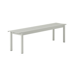 Linear Steel Bench | 170 x 34 cm / 66.9 x 15.4" | open base | Muuto