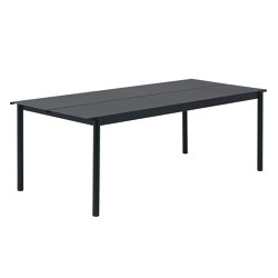 Linear Steel Table | 220 x 90 cm / 86.6 x 35.5" | Tabletop rectangular | Muuto