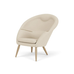 Oda, Lounge Chair | Natural Oak Base And Armrests / Hallingdal 200 | Sillones | Audo Copenhagen