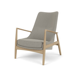 The Seal, Lounge Chair, High Back | Natural Oak Base / Re-wool 218 | Sessel | Audo Copenhagen