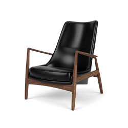 The Seal, Lounge Chair, High Back | Walnut Base / Dakar 842 | Poltrone | Audo Copenhagen
