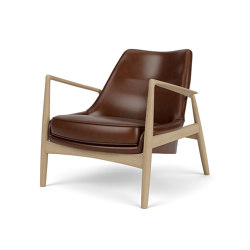 The Seal, Lounge Chair, Low Back | Natural Oak Base / Dakar 329 | Armchairs | Audo Copenhagen