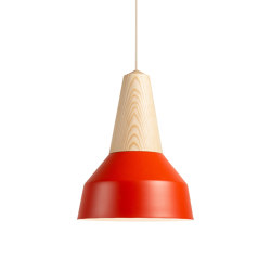 Eikon Basic Ash Poppy Red | Suspended lights | SCHNEID STUDIO