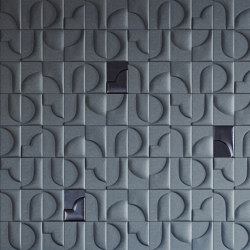 BIJOU Leatherwall Velluto Inky Blue Tesoro Antracite | Leather tiles | Studioart