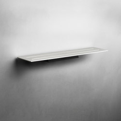 Reframe Collection I Soap shelf I Brushed steel | Bath shelves | Unidrain