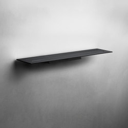Reframe Collection I Soap shelf I Black | Bath shelves | Unidrain