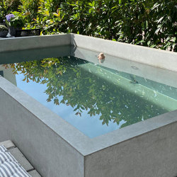 Fountains | dade bathing pool 200/120/75 | Outdoor bathtubs | Dade Design AG concrete works Beton