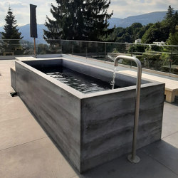Fountains | dade MINIPOOL 250/125/100 | Outdoor bathtubs | Dade Design AG concrete works Beton