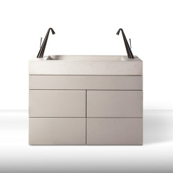 dade PURE 120 washstand furniture | Bathroom furniture | Dade Design AG concrete works Beton