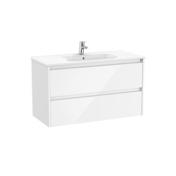 Tenet | Vanity unit | Gloss white | Mobili lavabo | Roca