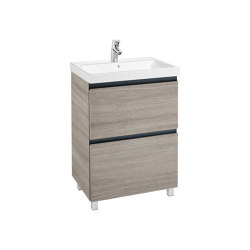Lander | Vanity unit | City oak | Bathroom furniture | Roca