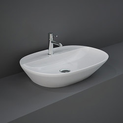 RAK-VARIANT | Oval Elongated Countertop washbasin with tap hole | Single wash basins | RAK Ceramics