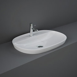 RAK-VARIANT | Oval Elongated Drop in Washbasin with tap hole | Single wash basins | RAK Ceramics