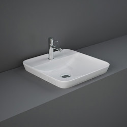 RAK-VARIANT | Squared Drop in Washbasin with tap hole | Wash basins | RAK Ceramics