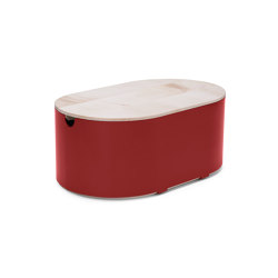 Krume | bread box, flame red RAL 3000 | Kitchen accessories | Magazin®