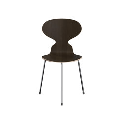 Ant™ | Chair | 3100 | Dark stained oak | Chrome base | Chaises | Fritz Hansen