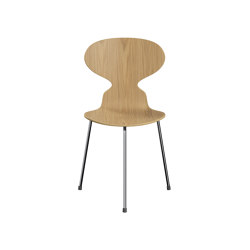 Ant™ | Chair | 3100 | Oak | Chrome base | Sedie | Fritz Hansen