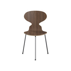 Ant™ | Chair | 3100 | Walnut | Chrome base | Sillas | Fritz Hansen