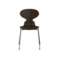 Ant™ | Chair | 3101 | Full dark stained oak | Chrome base | Chairs | Fritz Hansen
