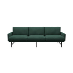 Lissoni Sofa™ | PL113S | Textile | Black steel base