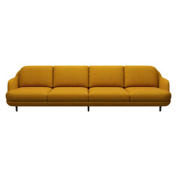 Lune™ | Sofa | JH400 | Textile | Black coloured oak base | with armrests | Fritz Hansen