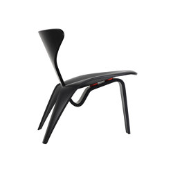 PK0 A™ | Chair | Black coloured ash | open base | Fritz Hansen