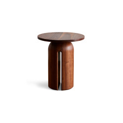 Oco Side Table - Wood Small | closed base | Luteca
