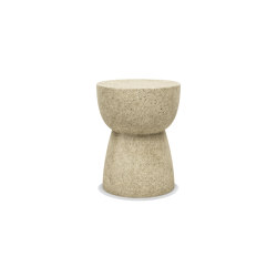 Pigalle Travertine S Size Concrete Coffee Table | Mesas auxiliares | SNOC
