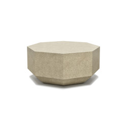 Gemma M Size Concrete Travertine Coffee Table | Mesas de centro | SNOC