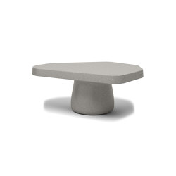 Glace M Size Concrete Grey Coffee Table | closed base | SNOC
