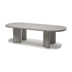 Huxley Concrete Grey Dining Table For 8 | 4-leg base | SNOC