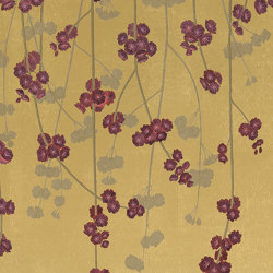 Cherry Blossom - Gold | Revestimientos de paredes / papeles pintados | Feathr