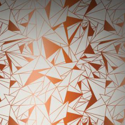 Crystallise - Copper | Wall coverings / wallpapers | Feathr