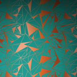 Crystallise - Oxidised Copper | Wall coverings / wallpapers | Feathr