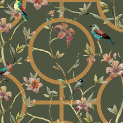 Dacha - Green | Wall coverings / wallpapers | Feathr