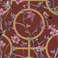 Dacha - Red | Wall coverings / wallpapers | Feathr
