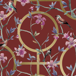 Dacha Luxe - Red Gold | Wall coverings / wallpapers | Feathr