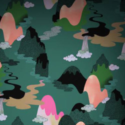 Dreamscape - Green Forest | Revestimientos de paredes / papeles pintados | Feathr