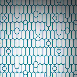 Drip The Scales - Light Blue | Wall coverings / wallpapers | Feathr