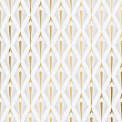 Ex Tenebris Lux Metallic - Ice Gold | Wall coverings / wallpapers | Feathr