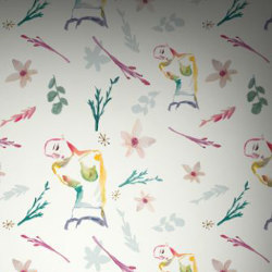 Flower Girl - Sand | Wall coverings / wallpapers | Feathr