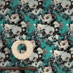 Full Bloom - Teal | Revêtements muraux / papiers peint | Feathr