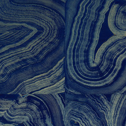 Geode Metallic - Azure Gold | Wandbeläge / Tapeten | Feathr